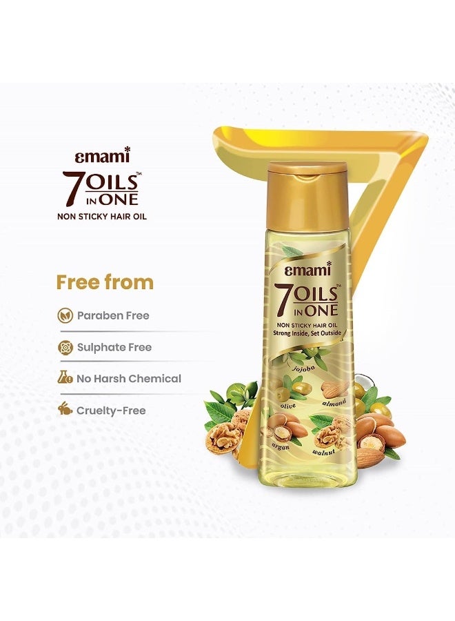 Emami 7 Oils in One Hair Oil, Non-Sticky, Strong Inside and Set Outside - 300ml - Image 2